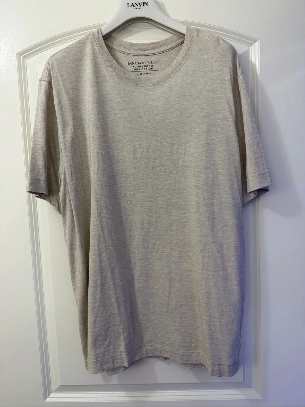 Banana Republic Short Sleeve Crew Tee in Light Taupe